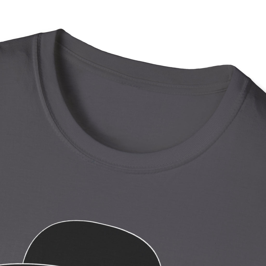 Unisex Softstyle T-Shirt, Bull Dog wearing Sun Glasses