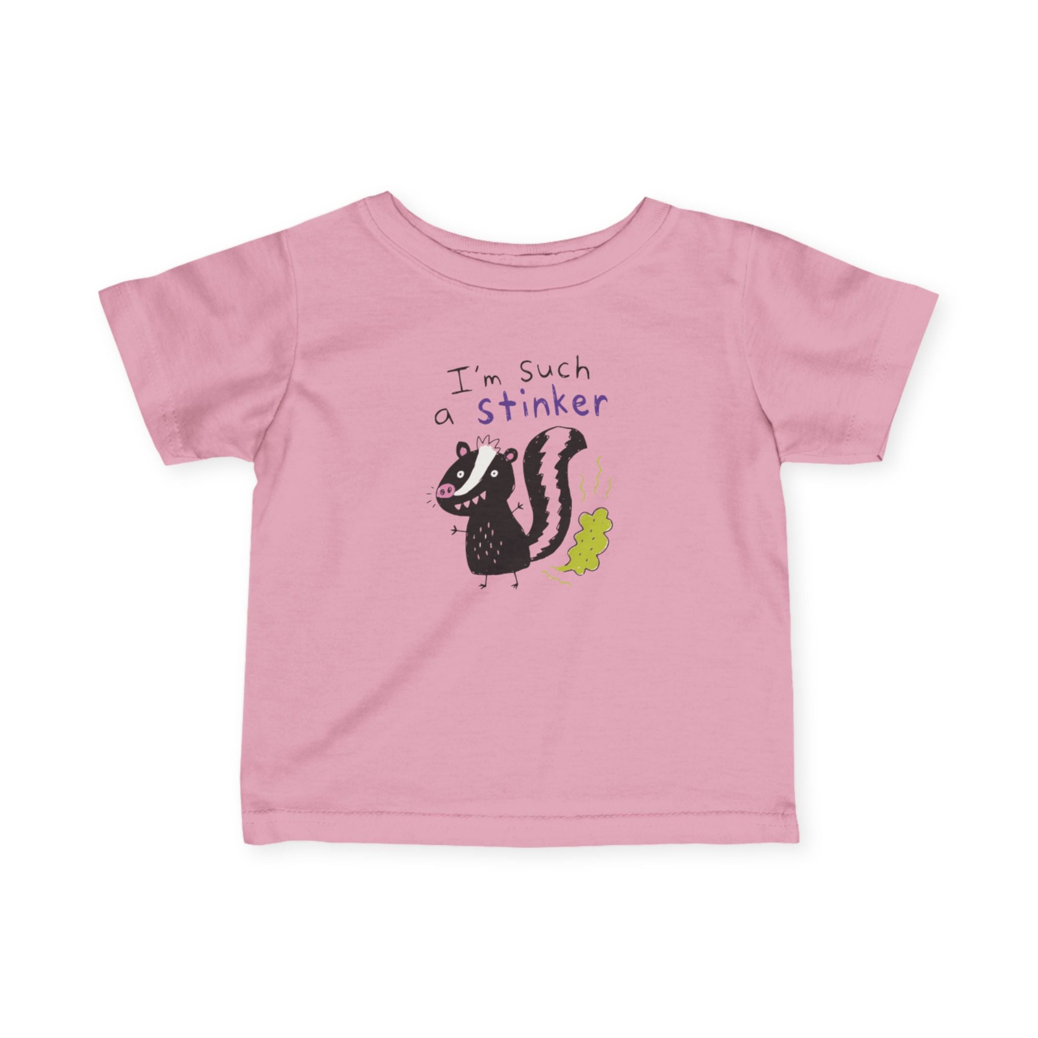 Infant Fine Jersey Tee, stinker funny pun t-shirt