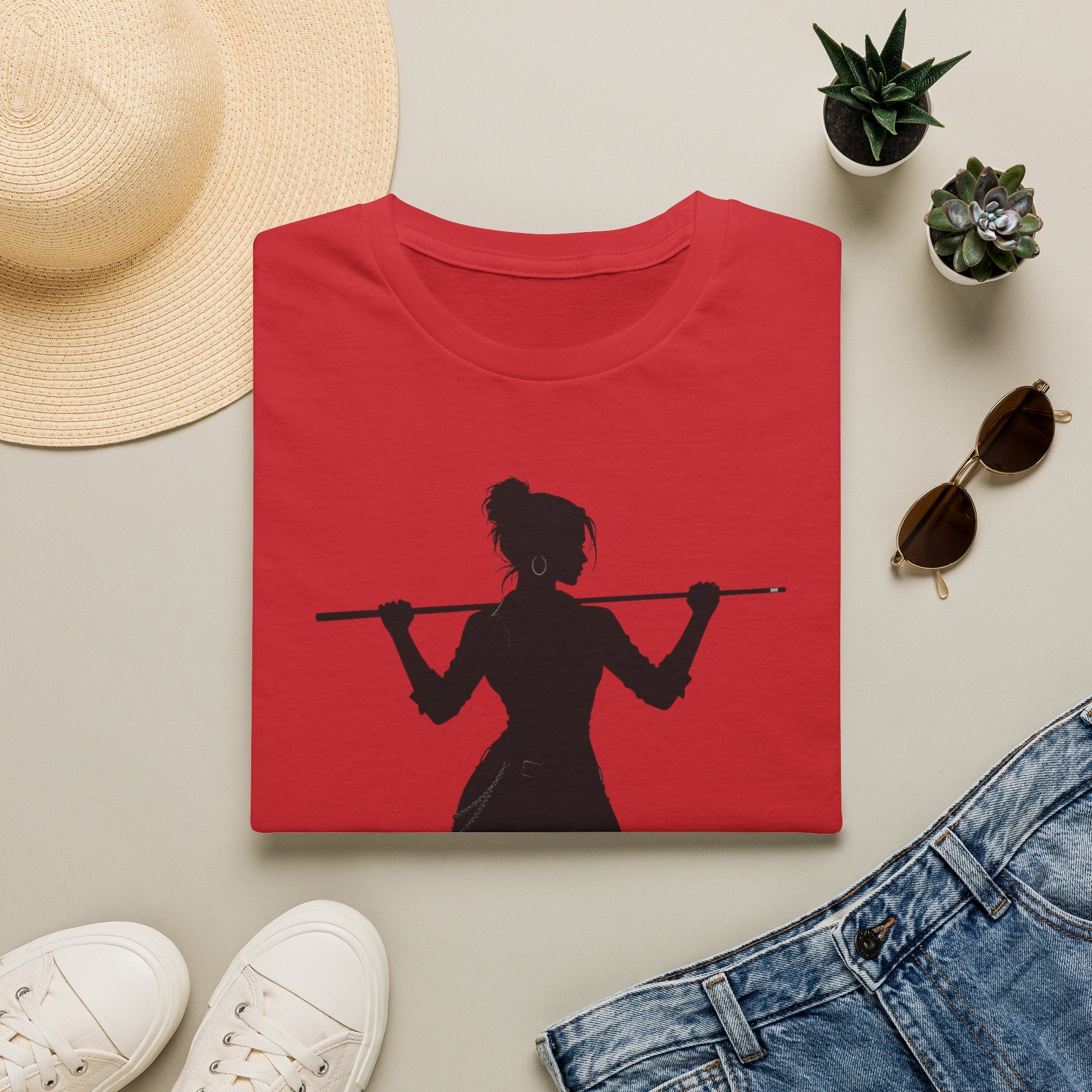 Unisex Softstyle T-Shirt, ladies pool player