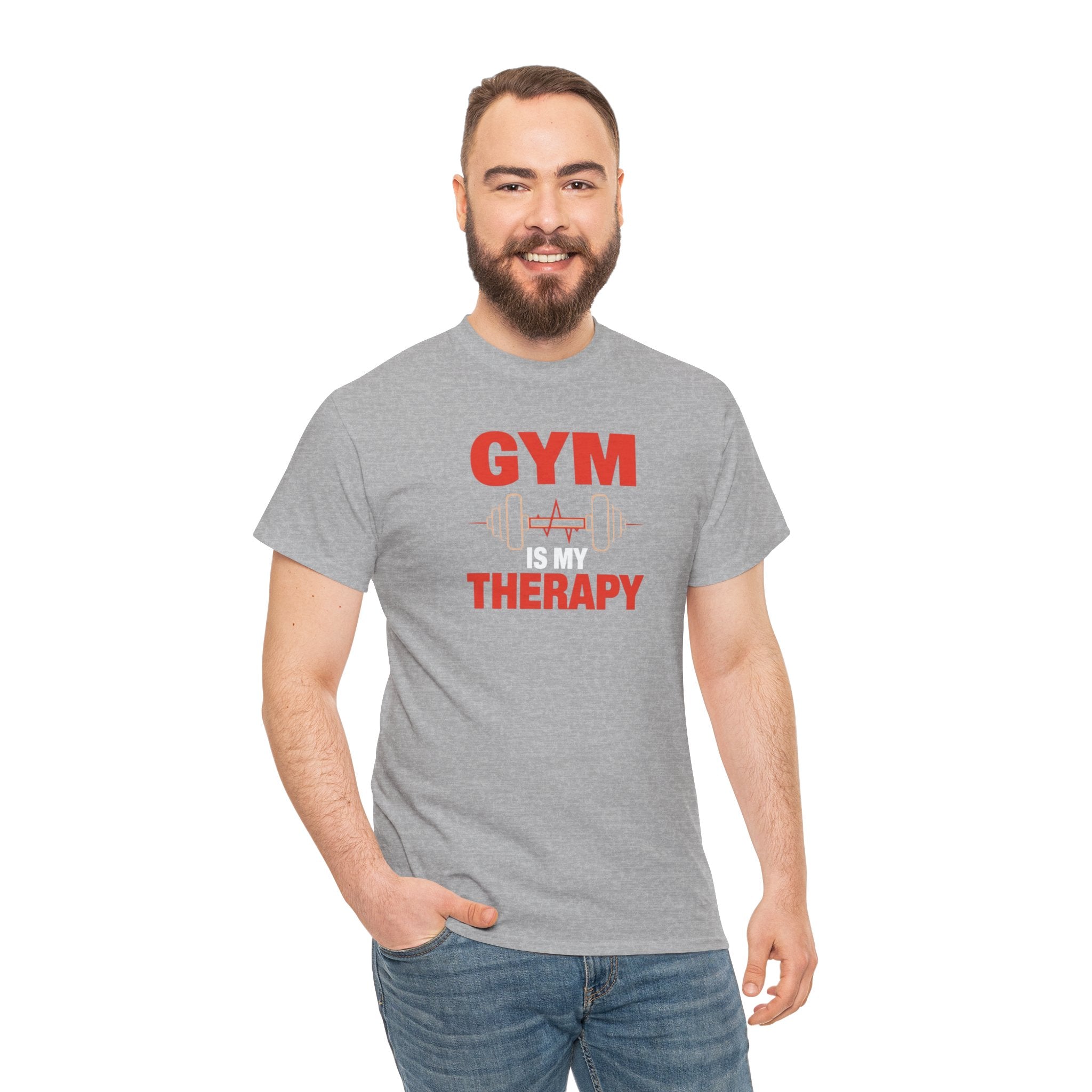 Unisex Heavy Cotton Tee, gym therapy