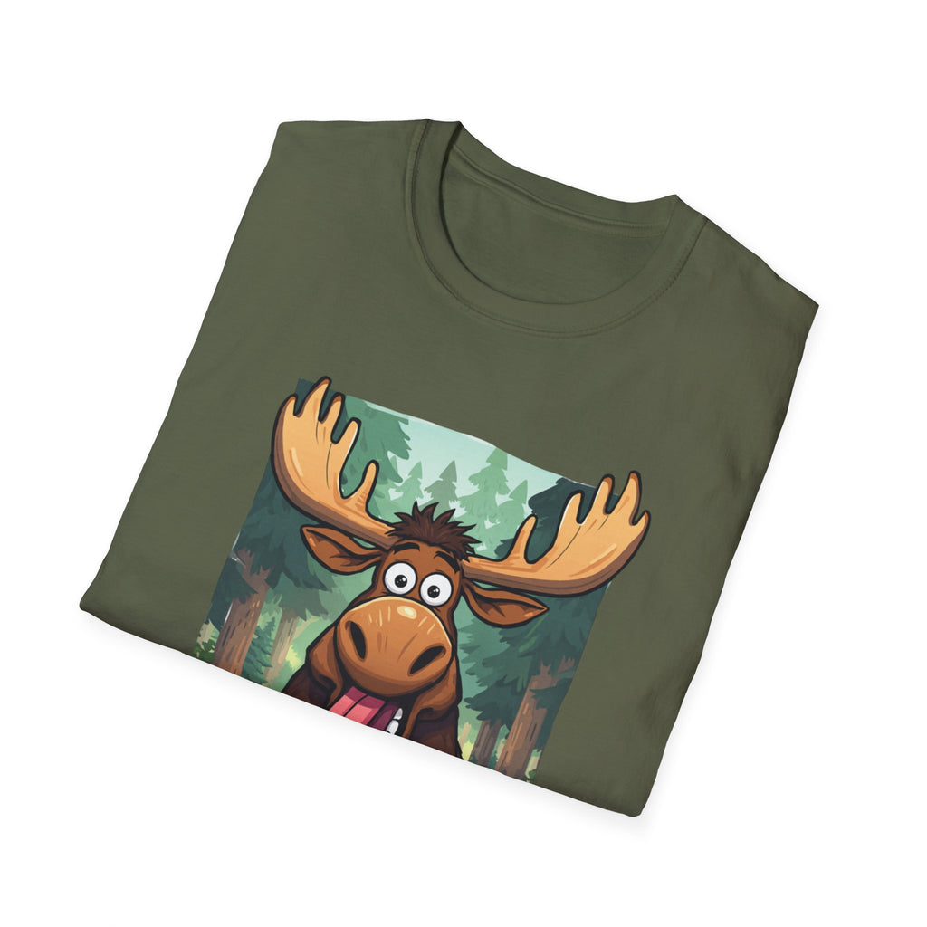Unisex Softstyle T-Shirt, Silly moose