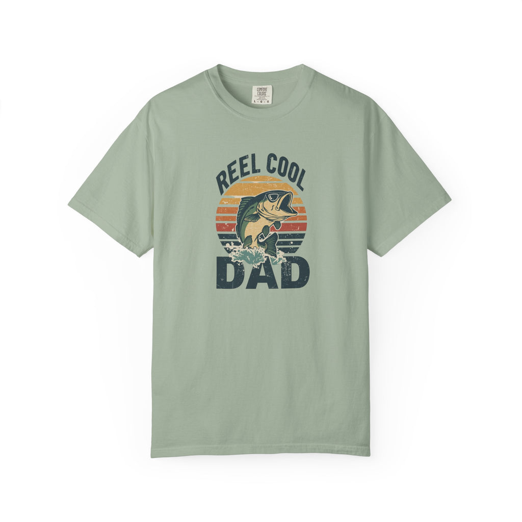 Unisex Garment-Dyed T-shirt,Reel Cool Dad Fishing Shirt, Funny Fishing Dad Shirt, Father’s Day Fishing Gift