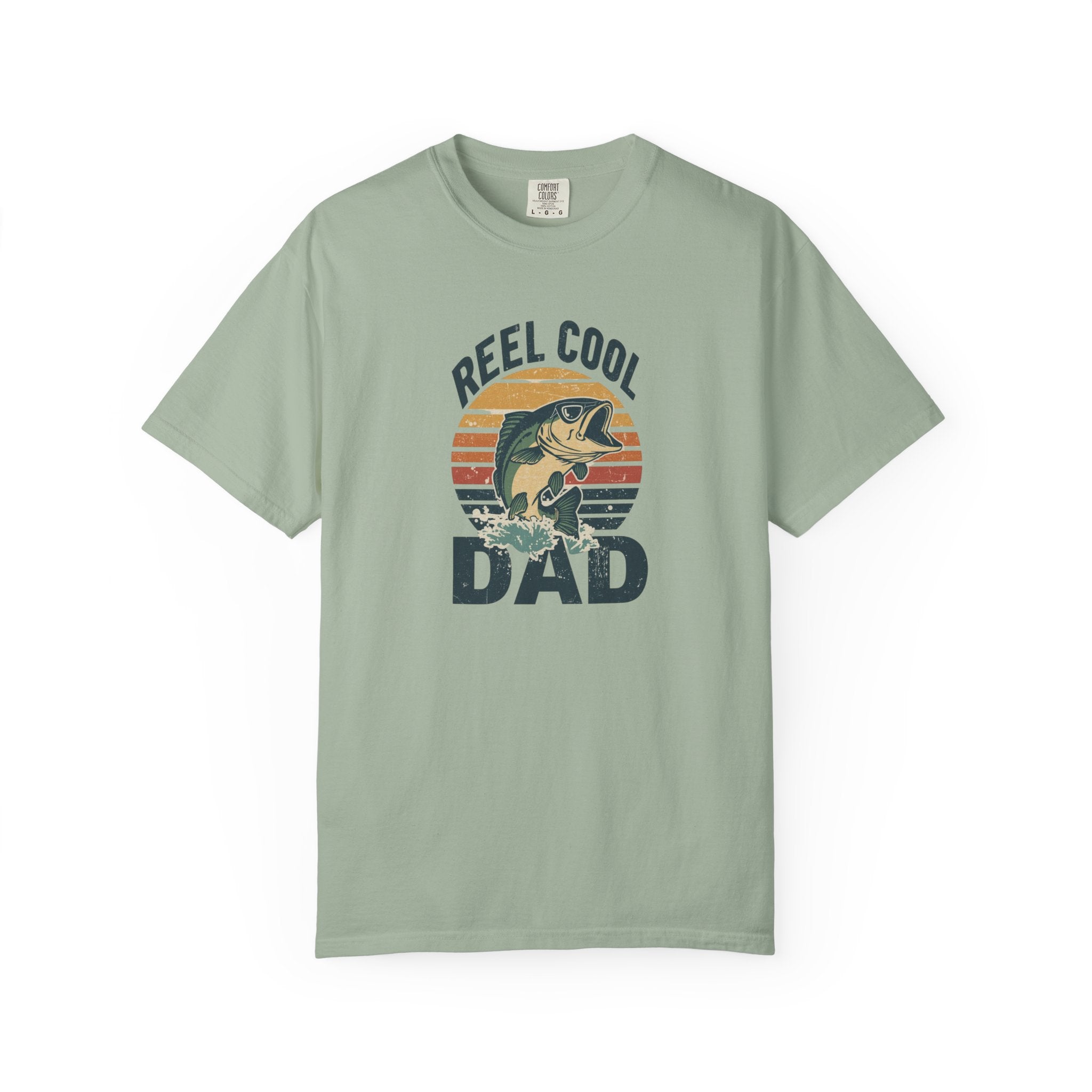Unisex Garment-Dyed T-shirt,Reel Cool Dad Fishing Shirt, Funny Fishing Dad Shirt, Father’s Day Fishing Gift