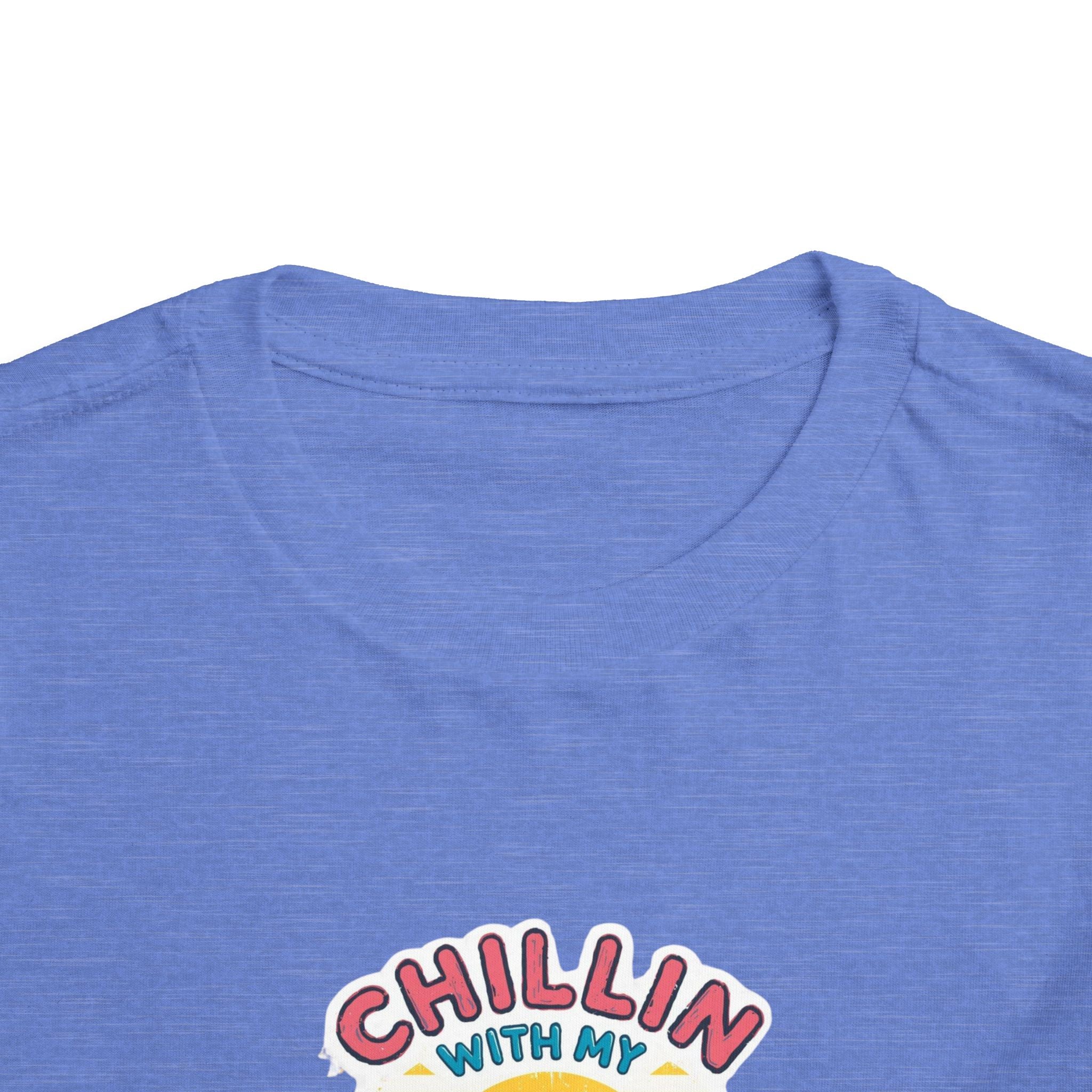 Toddler Short Sleeve Tee,Chillin With My Peeps Shirt, Funny Easter Bunny Shirt, Retro Easter Shirt