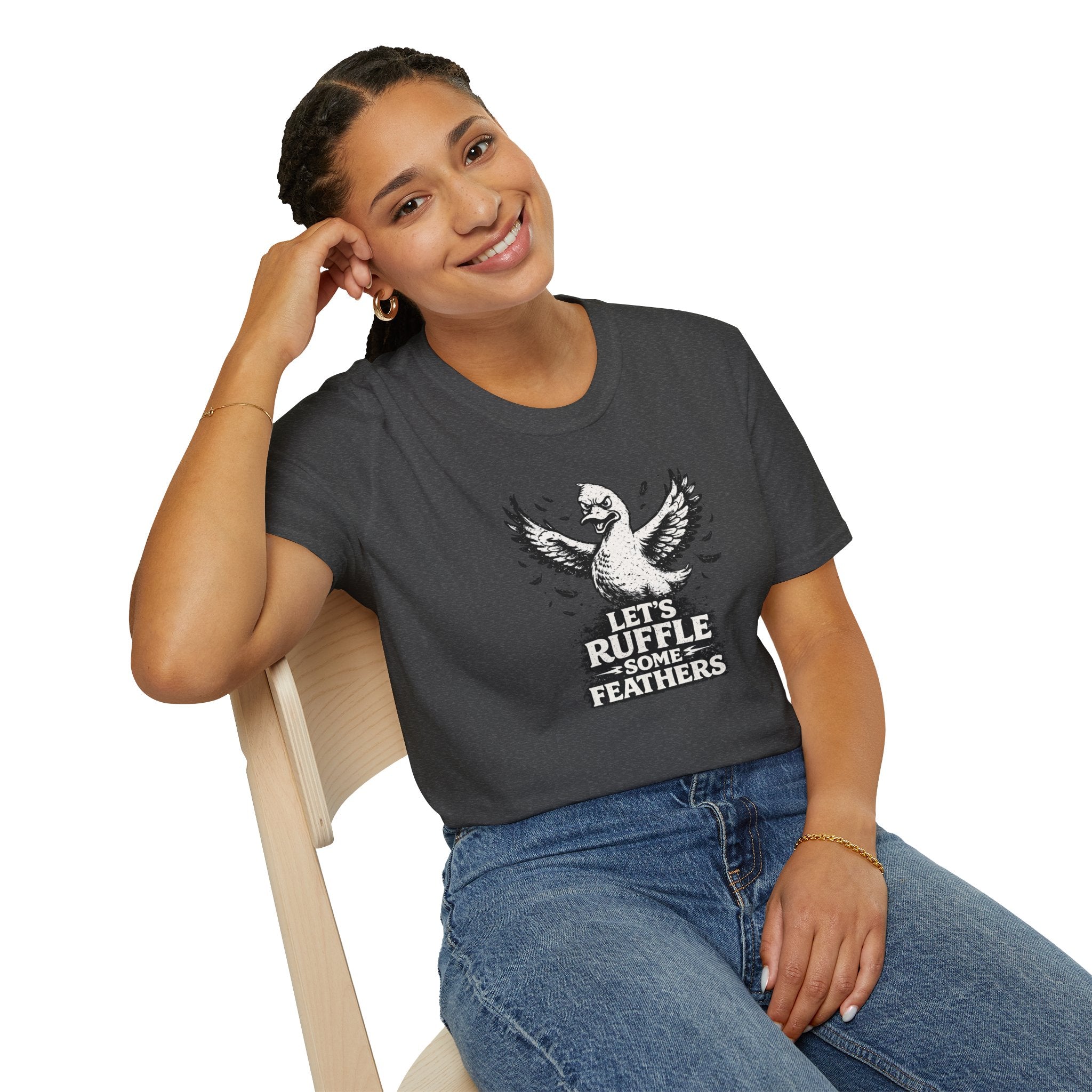Unisex Softstyle T-Shirt, ruffle some feathers