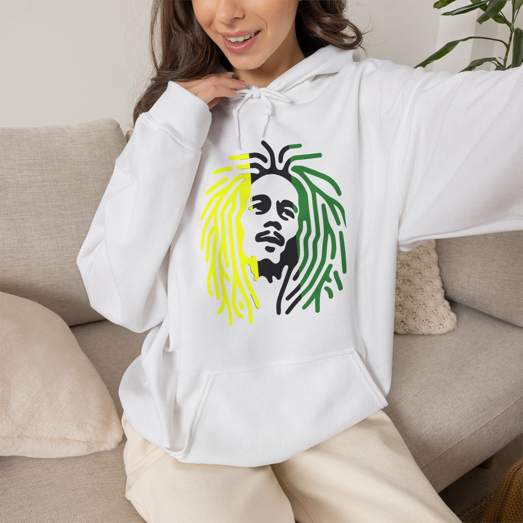 Unisex Heavy Blend™ Hooded Sweatshirt,  Jamaican rasta man