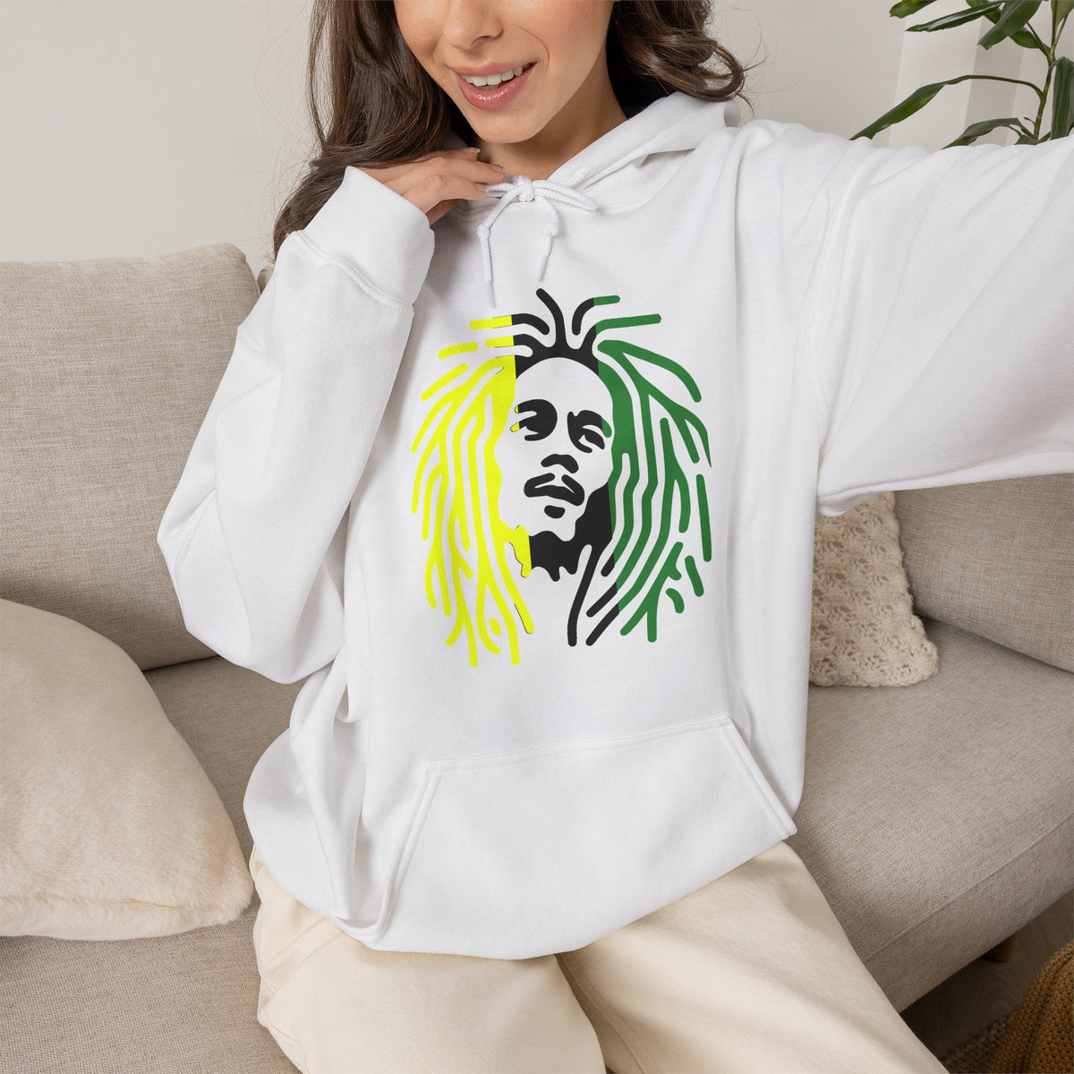 Unisex Heavy Blend™ Hooded Sweatshirt,  Jamaican rasta man