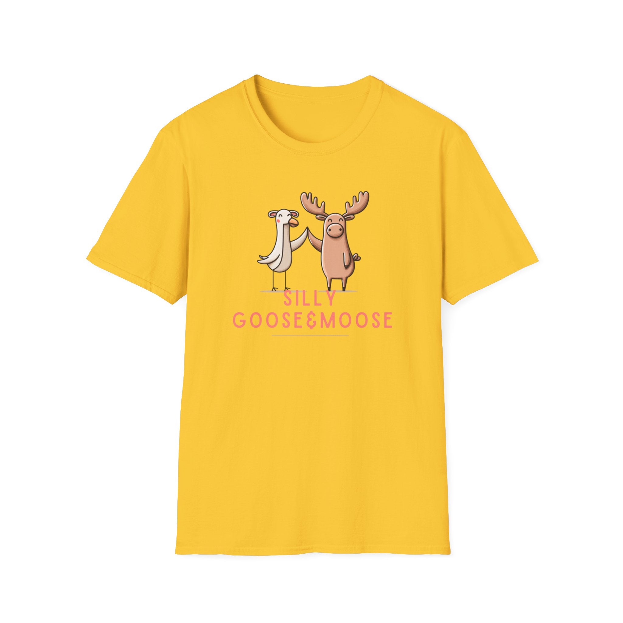 Stay Silly Goosey Moosey Shirt Cute Funny Minimal Animal Pun Tee Positive Humor