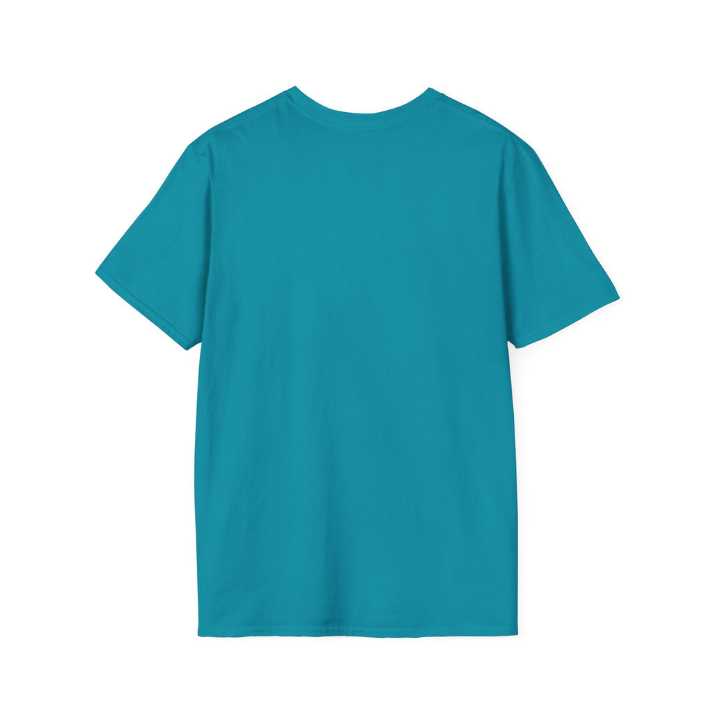 Unisex Softstyle T-Shirt, beachbums shirt, seagull and craps holding surf board