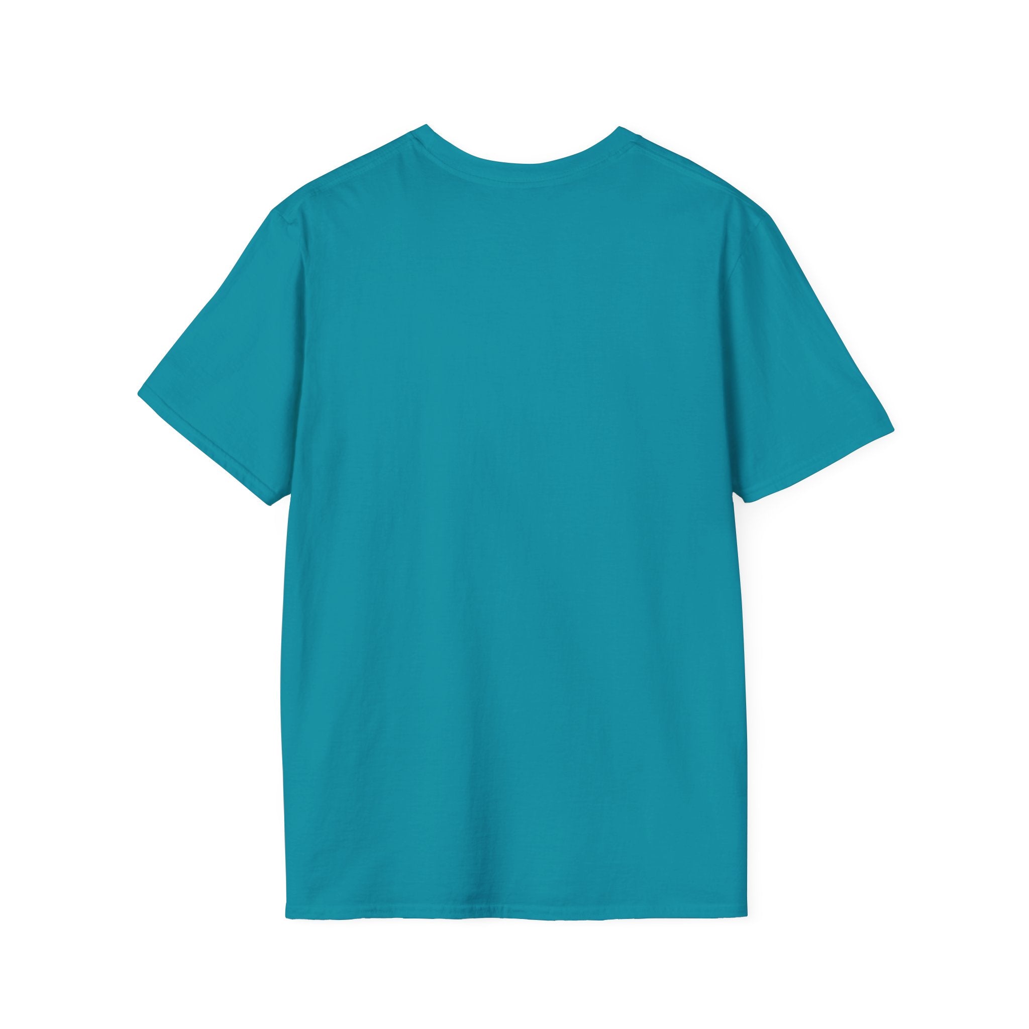 Unisex Softstyle T-Shirt, beachbums shirt, seagull and craps holding surf board