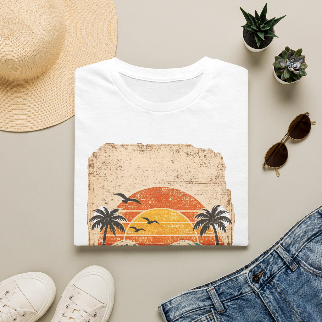 Unisex Softstyle T-Shirt, Seas The Day Beach Shirt, Retro Summer Vacation Tee, Ocean Lover T-Shirt, Coastal Graphic Tee