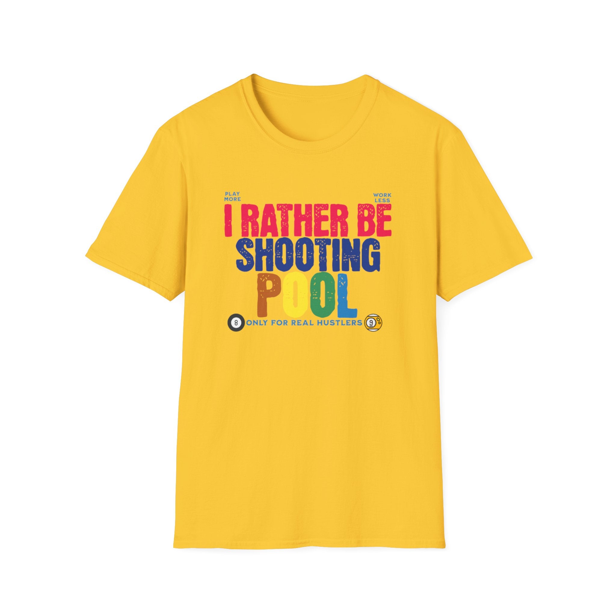 Unisex Softstyle T-Shirt, Pool player