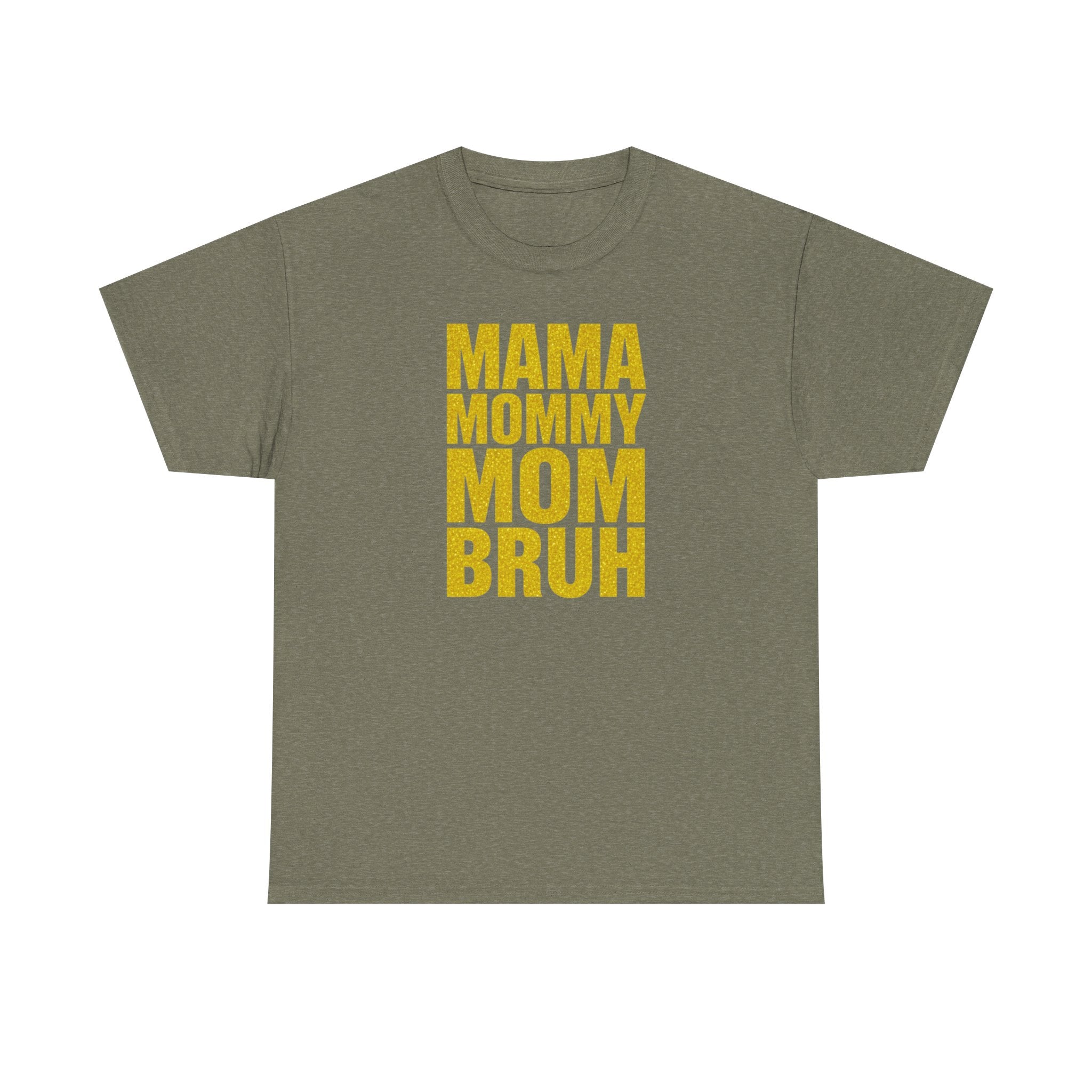 Unisex Heavy Cotton Tee, Mama Mommy Mom Bruh Shirt, Funny Mom Tee, Mom Life Shirt, Gift for Mom
