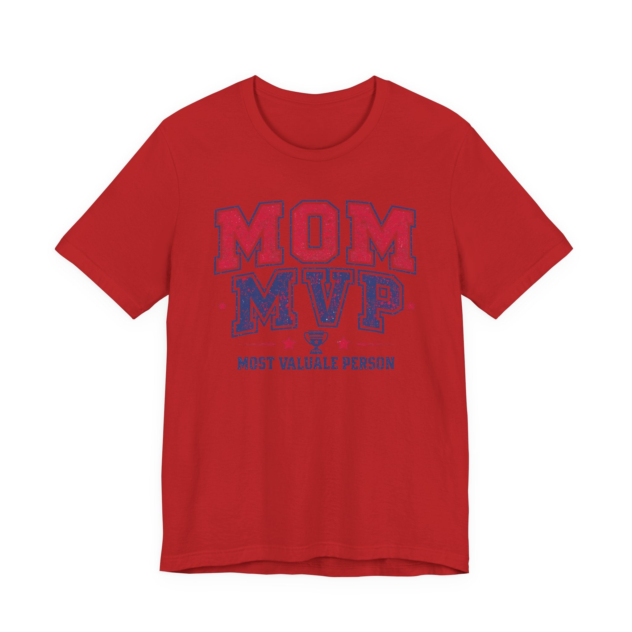 Unisex Jersey Short Sleeve Tee, Mother’s Day Mom MVP Shirt, Most Valuable Mom T-Shirt, Sports Mom Gift, Baseball Football Mom Tee, Athletic Varsity Style Shirt