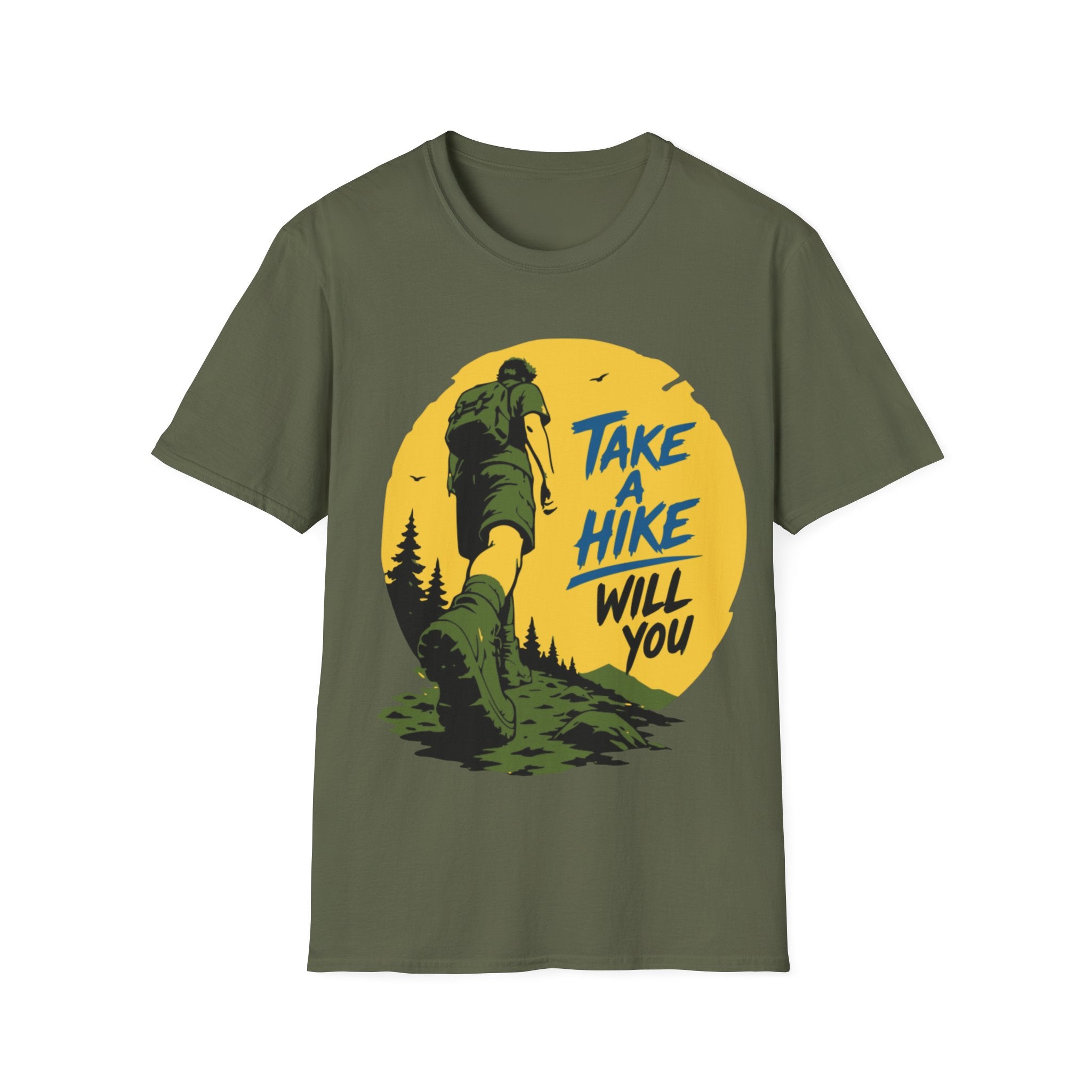 Unisex Softstyle T-Shirt, taking a hike shirt
