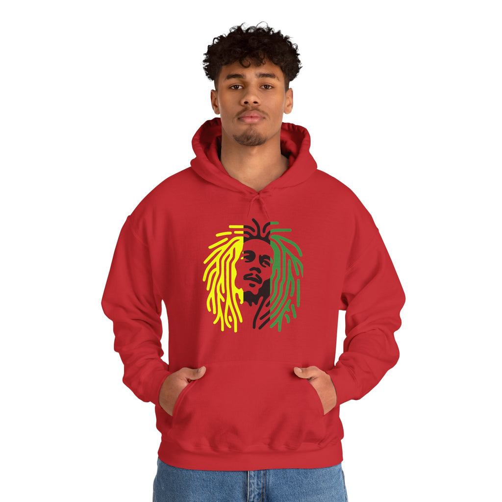 Unisex Heavy Blend™ Hooded Sweatshirt,  Jamaican rasta man