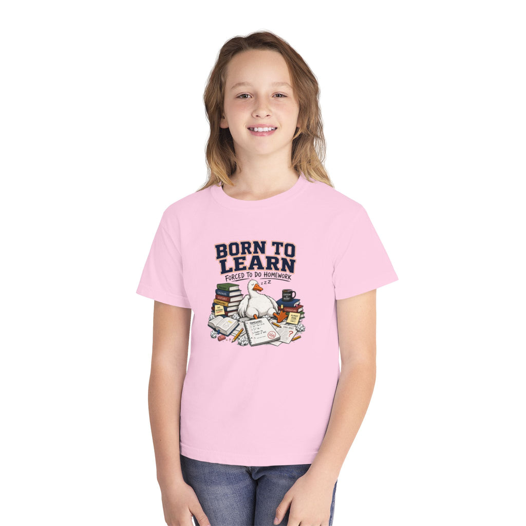 youth shirt ,born to learn shirt