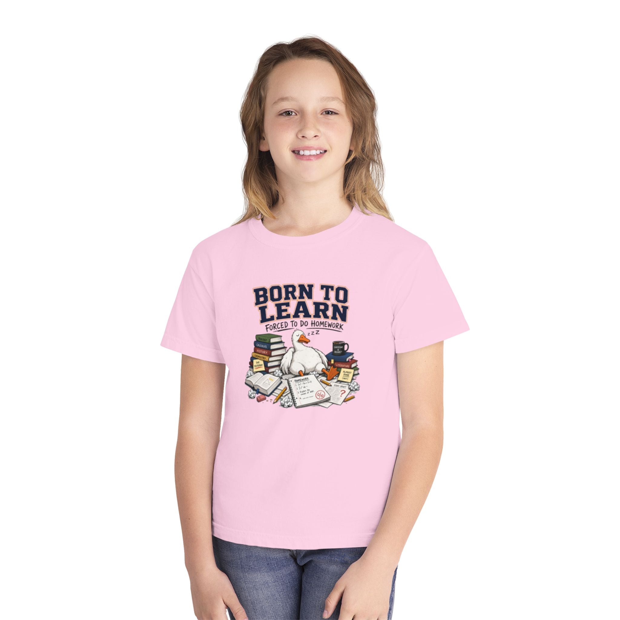 youth shirt ,born to learn shirt
