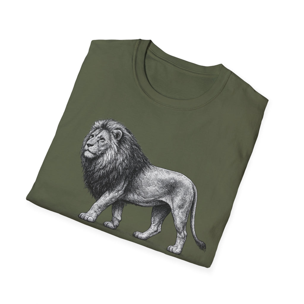 Vintage Lion T-Shirt, King of the Jungle Graphic Tee, Lion Illustration Shirt, Bold Wildlife Tee, Gift for Him or Her