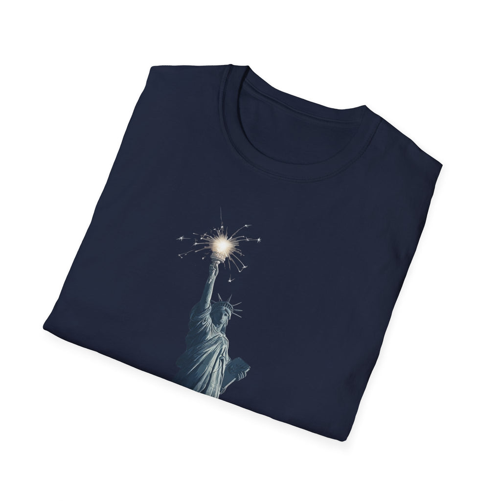 Unisex Softstyle T-Shirt, satte of liberty