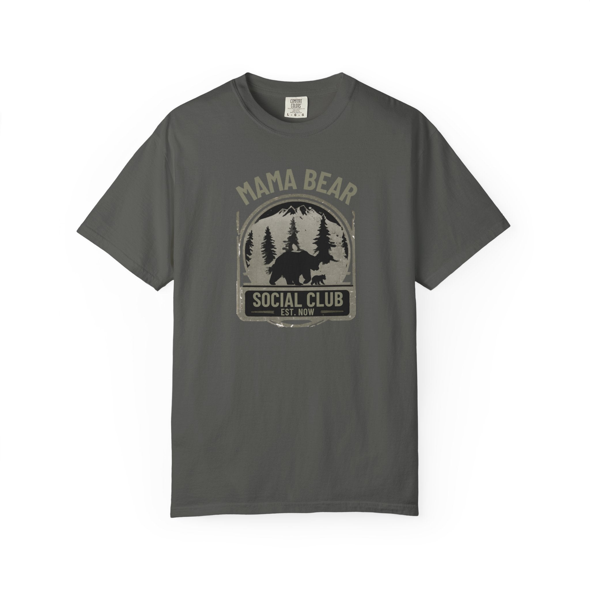 Unisex Garment-Dyed T-shirt, mama bear social club