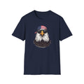 Unisex Softstyle T-Shirt, patriotic bald eagle