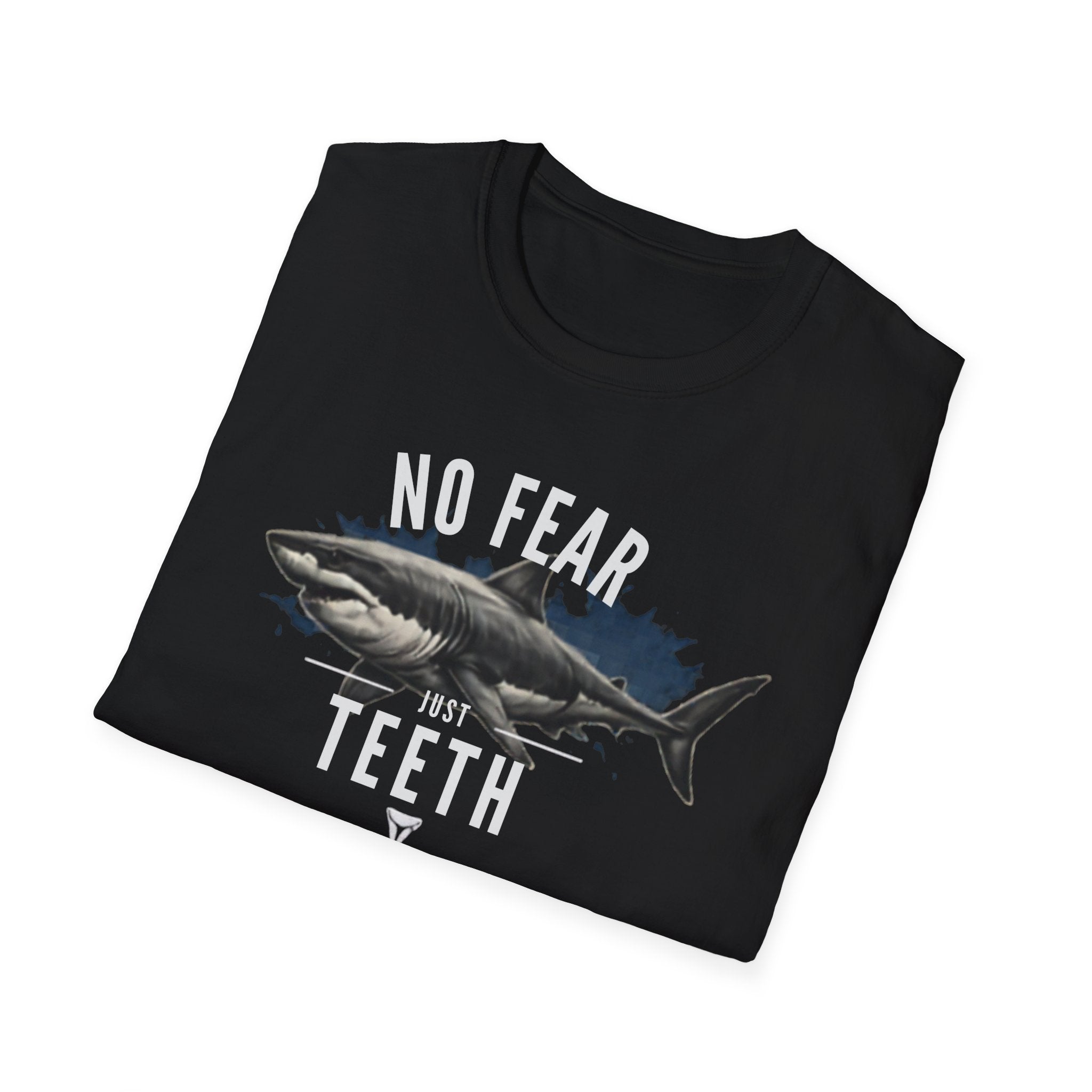 Unisex Softstyle T-Shirt, Great White Shark T-Shirt, Vintage Ocean Predator Tee, Shark Lover Gift, Marine Life Shirt, Apex Predator Graphic Tee, Beach Ocean Shirt
