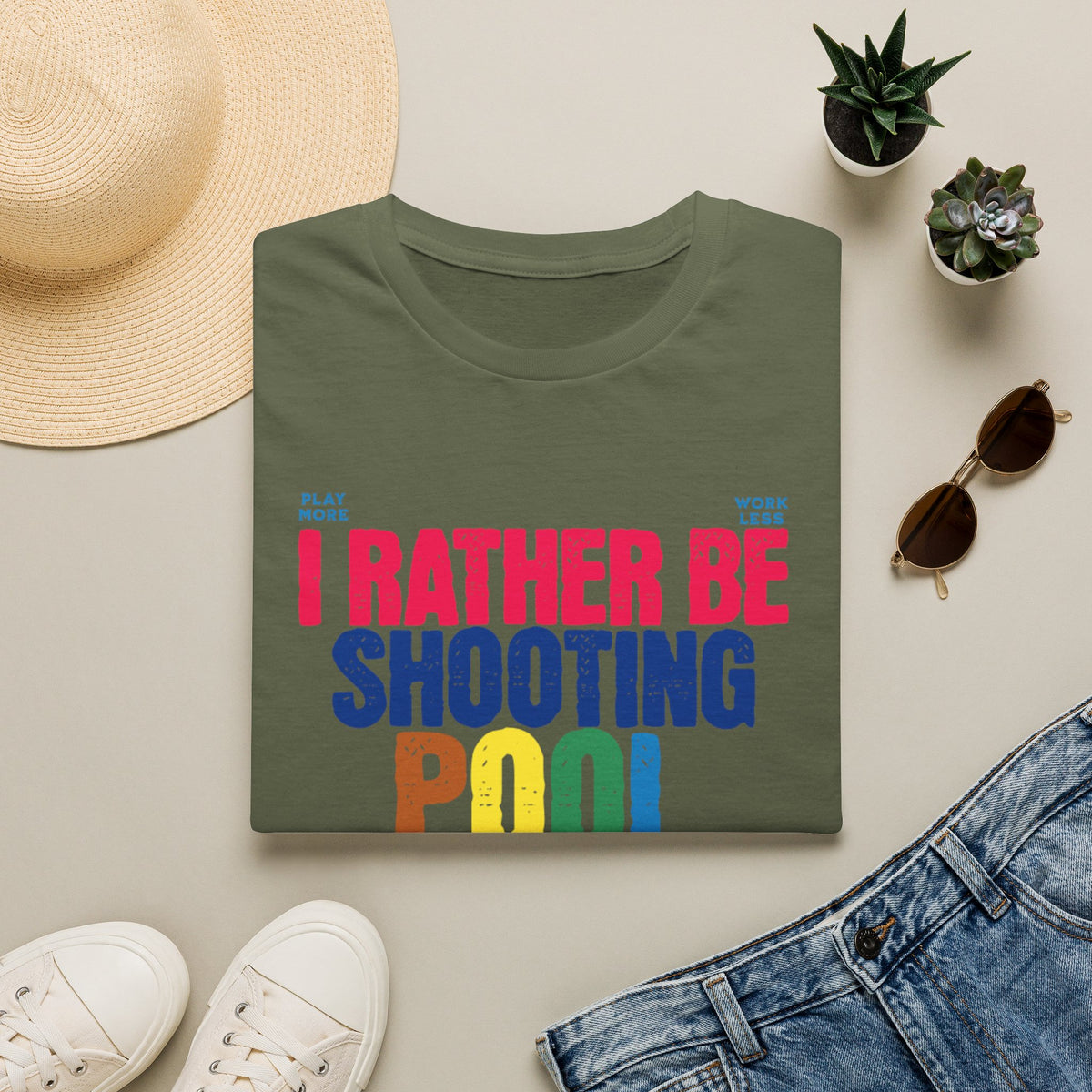 Unisex Softstyle T-Shirt, Pool player