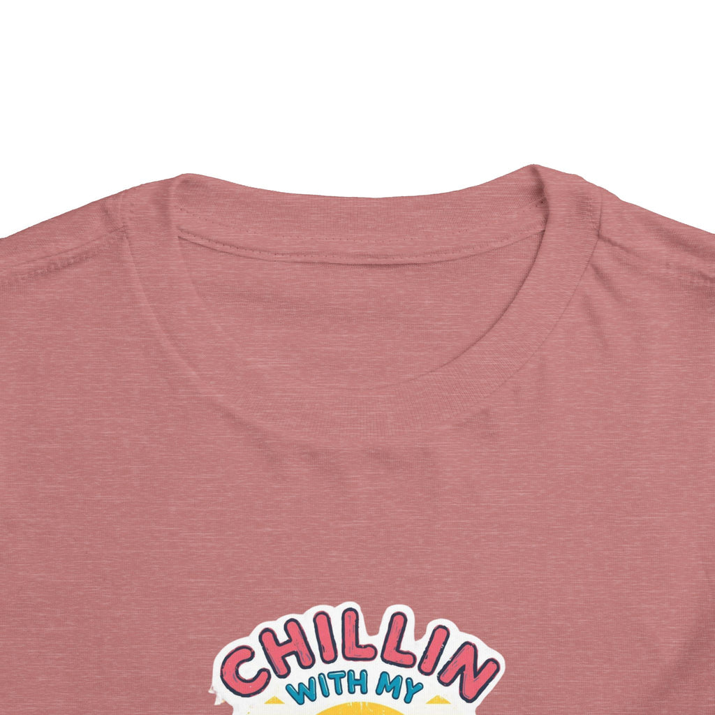 Toddler Short Sleeve Tee,Chillin With My Peeps Shirt, Funny Easter Bunny Shirt, Retro Easter Shirt