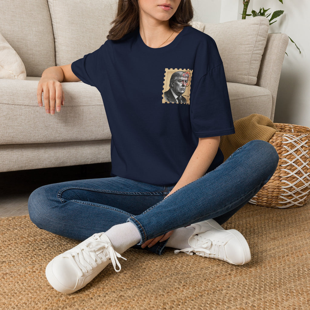 Unisex Softstyle T-Shirt, Trump Stamp T-shirt