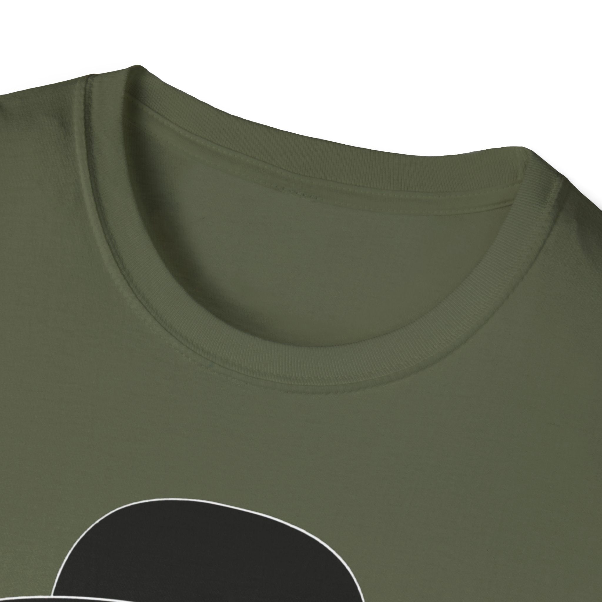 Unisex Softstyle T-Shirt, Bull Dog wearing Sun Glasses