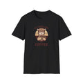 Unisex Softstyle T-Shirt, No Probllama Without Coffee Shirt, Funny Alpaca Coffee Tee, Sarcastic Morning Shirt, Coffee Addict Gift, Cute Animal Pun T-Shirt