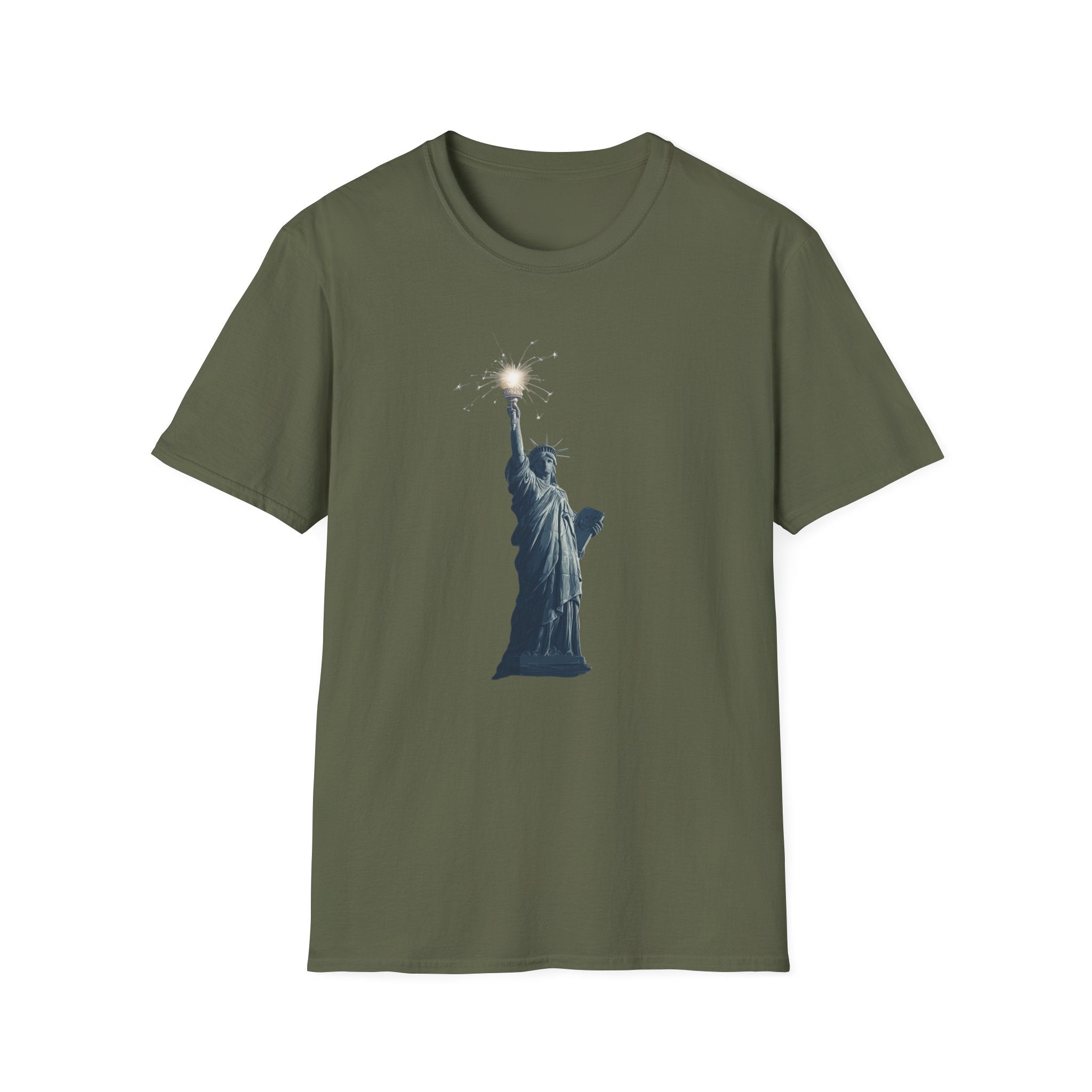 Unisex Softstyle T-Shirt, satte of liberty