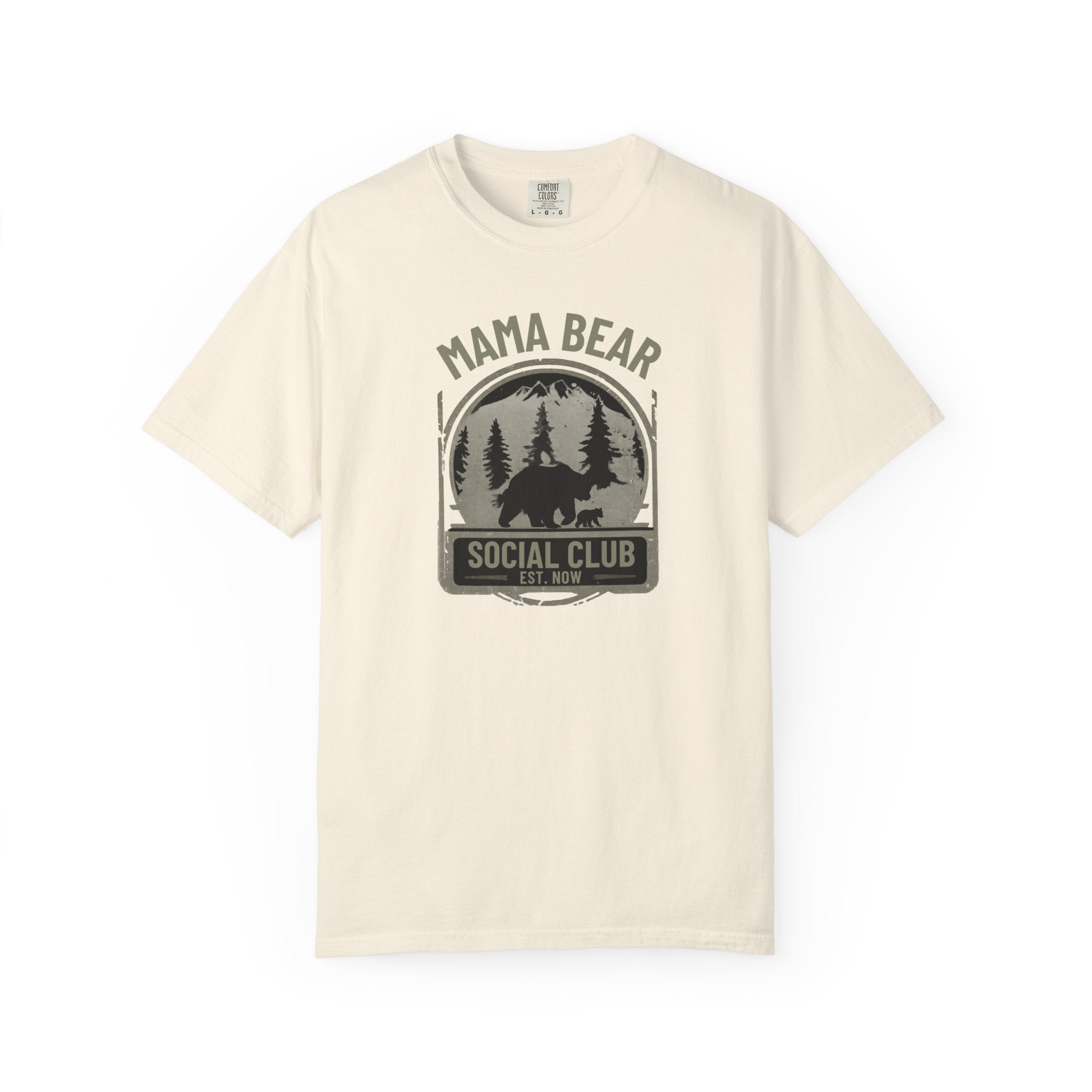 Unisex Garment-Dyed T-shirt, mama bear social club