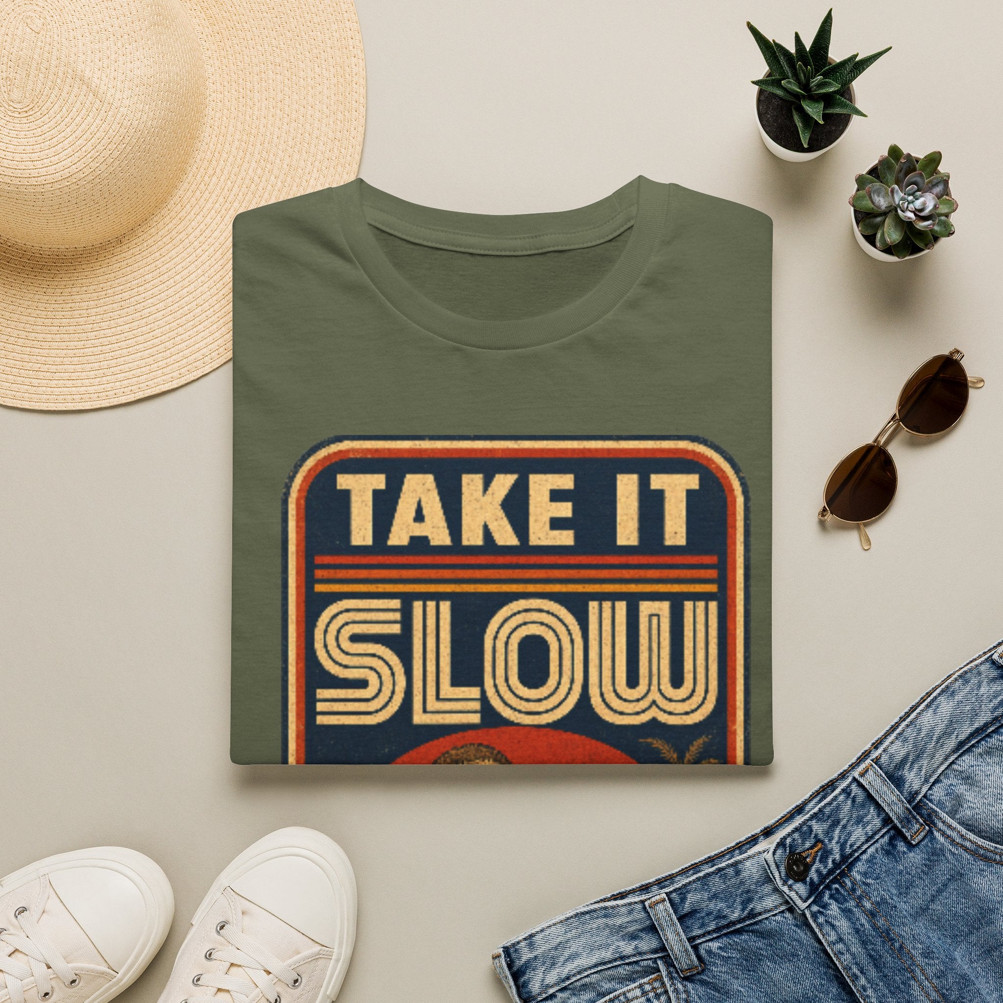 Unisex Softstyle T-Shirt, sloth chilling on beach