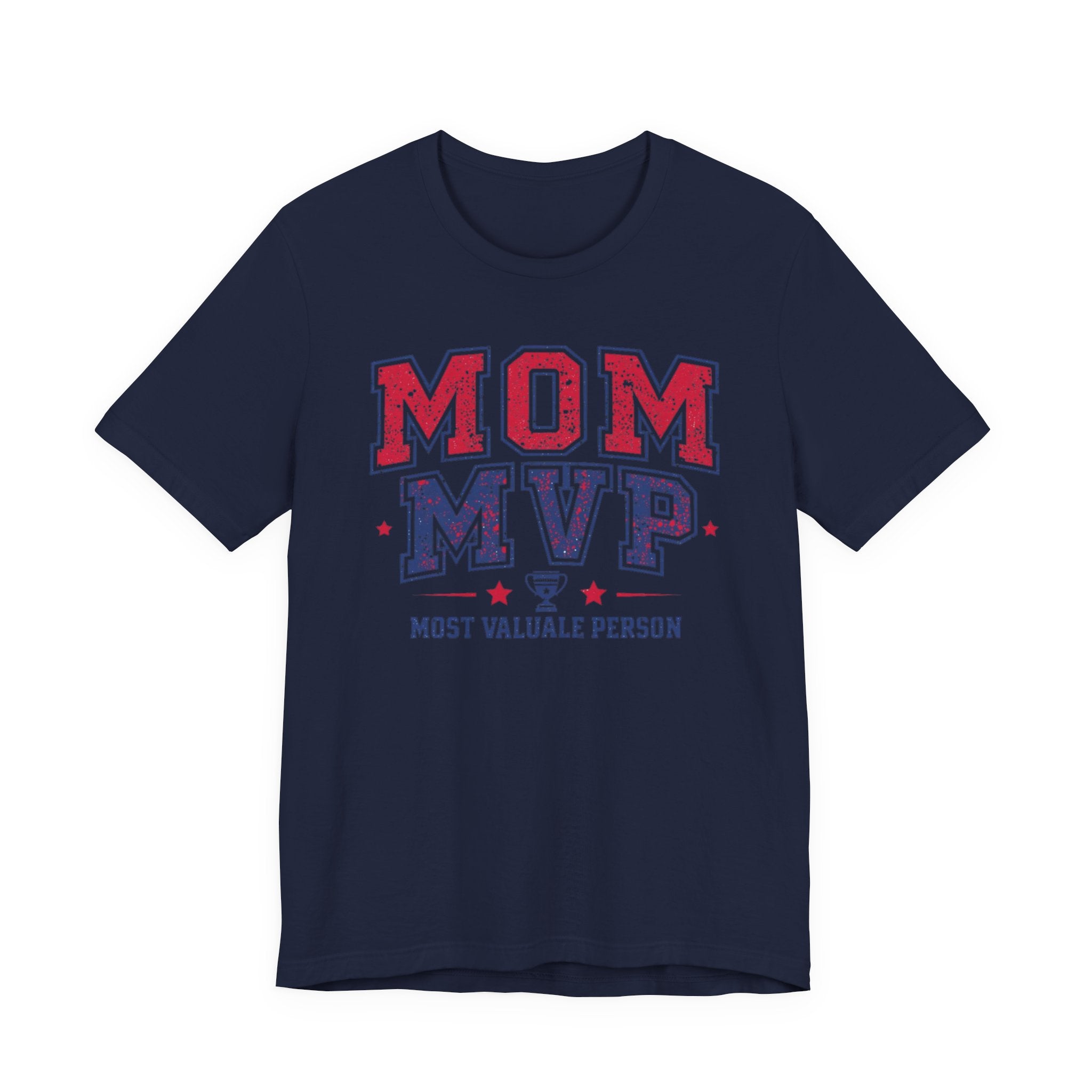 Unisex Jersey Short Sleeve Tee, Mother’s Day Mom MVP Shirt, Most Valuable Mom T-Shirt, Sports Mom Gift, Baseball Football Mom Tee, Athletic Varsity Style Shirt