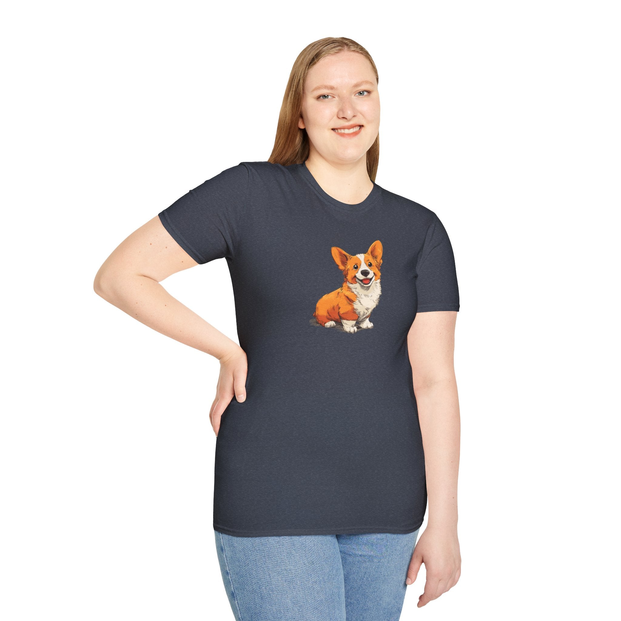 Unisex Softstyle T-Shirt, Corgi