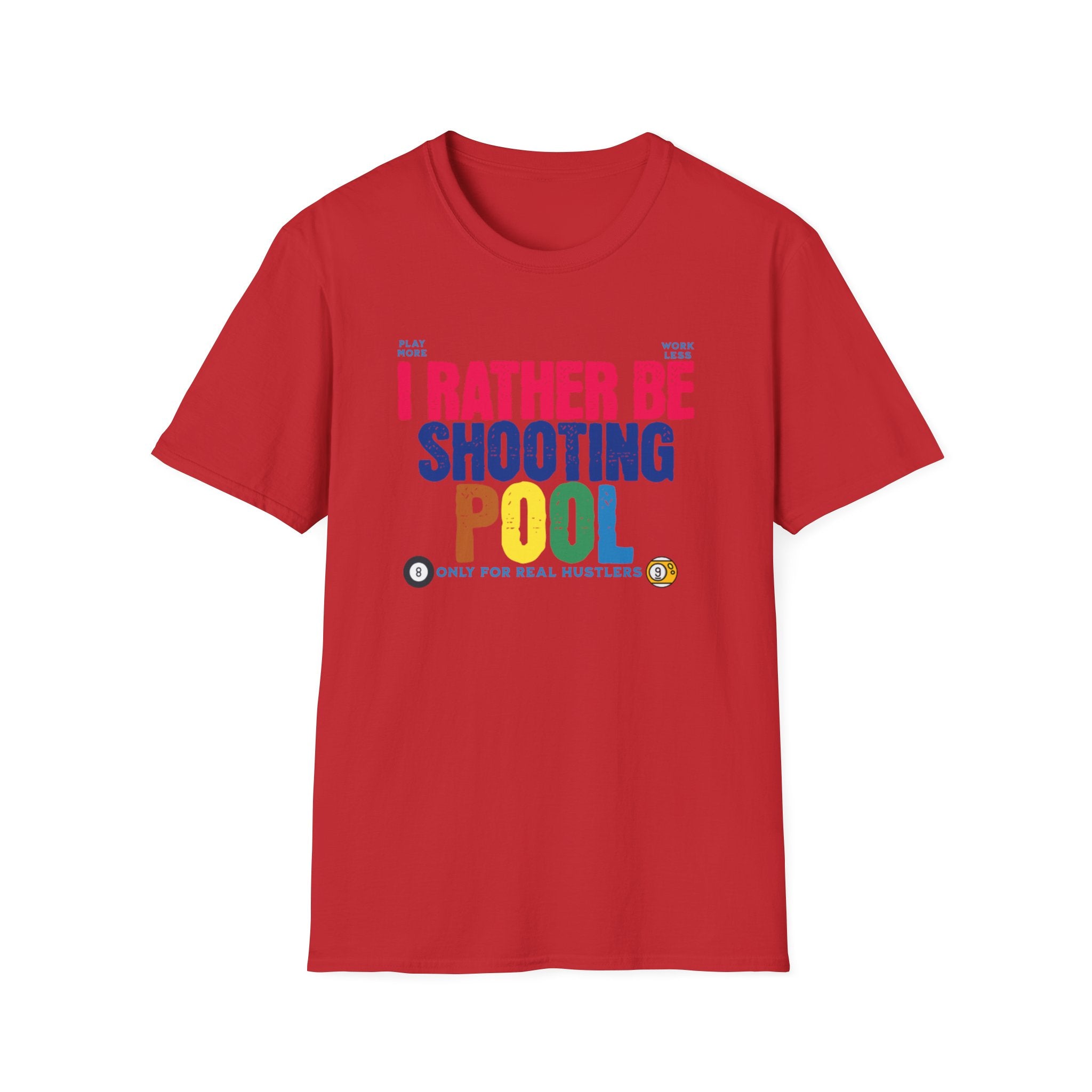 Unisex Softstyle T-Shirt, Pool player