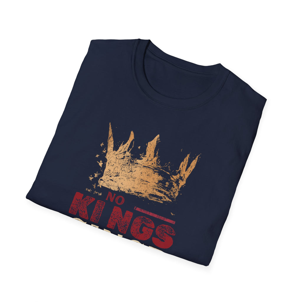 Unisex Softstyle T-Shirt, No King Since 1776 Shirt, Patriotic Anti King Tee, 1776 America Shirt, Freedom Not Monarchy Shirt, USA Flag Vintage Tee