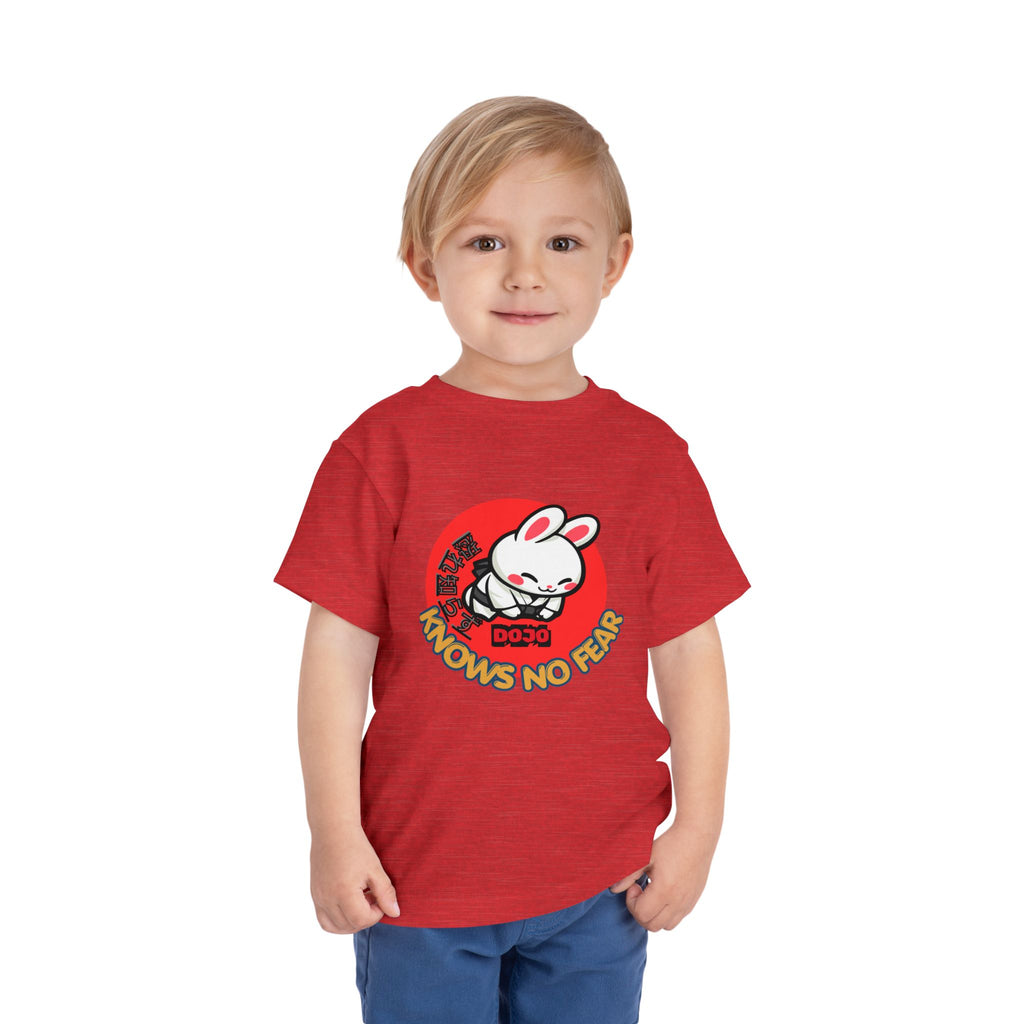 Toddler Short Sleeve Tee, cute bunny Dojo