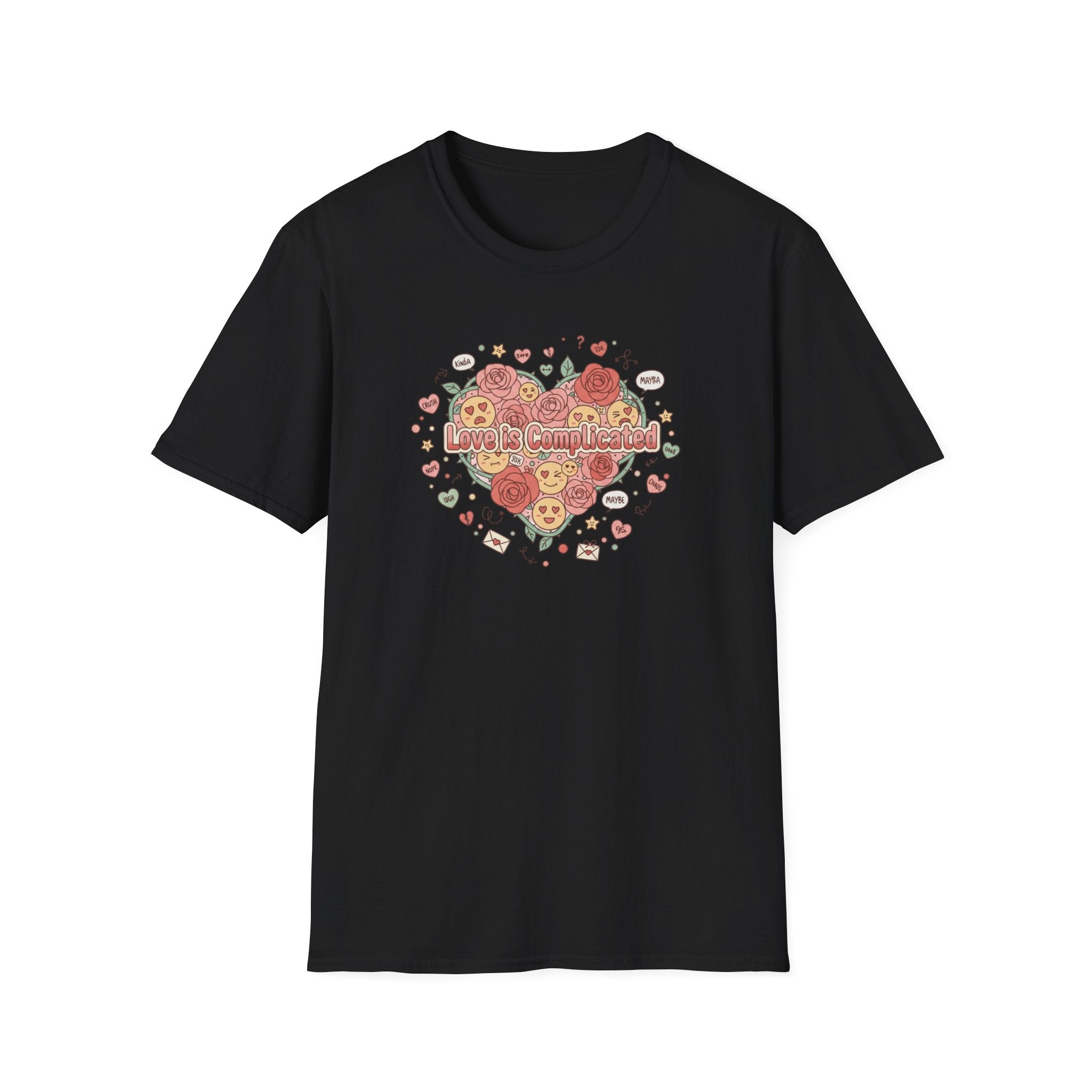 Unisex Softstyle T-Shirt, love is complicated