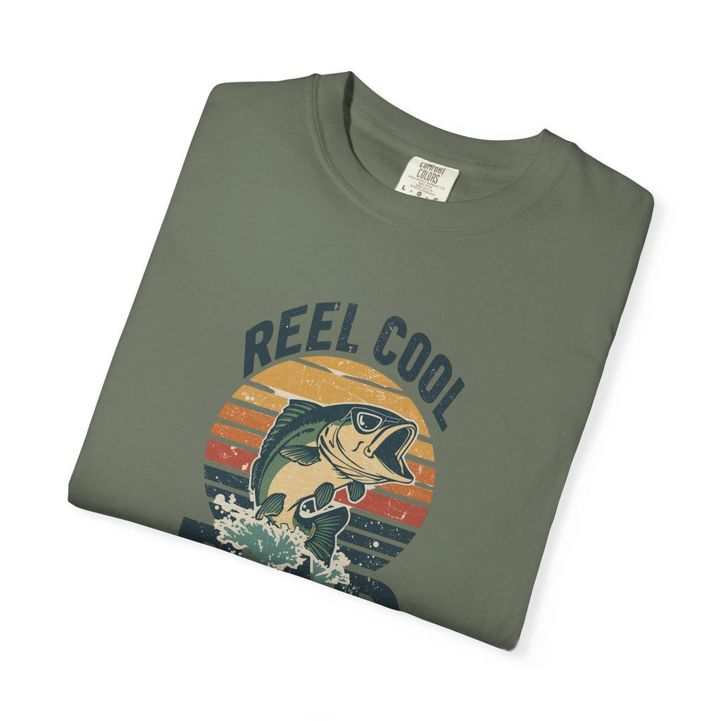Unisex Garment-Dyed T-shirt,Reel Cool Dad Fishing Shirt, Funny Fishing Dad Shirt, Father’s Day Fishing Gift