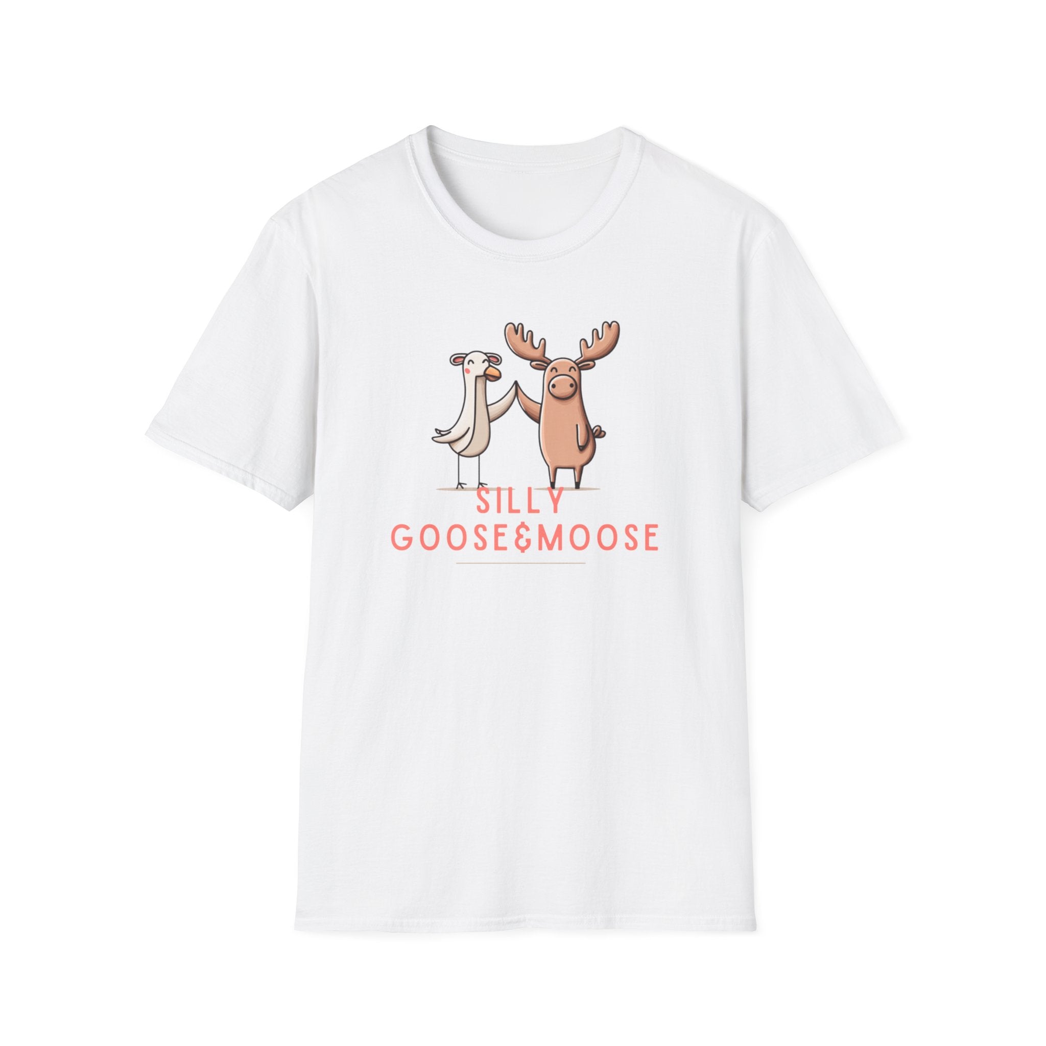 Stay Silly Goosey Moosey Shirt Cute Funny Minimal Animal Pun Tee Positive Humor