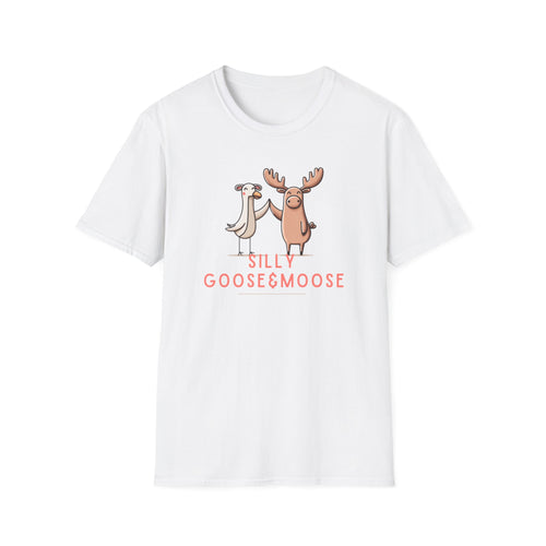 Stay Silly Goosey Moosey Shirt Cute Funny Minimal Animal Pun Tee Positive Humor