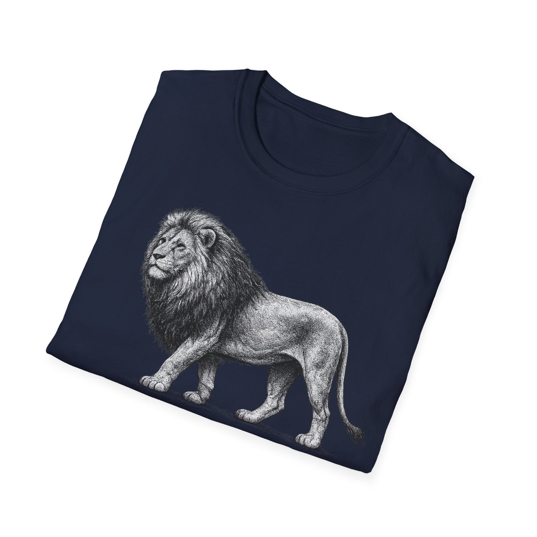 Vintage Lion T-Shirt, King of the Jungle Graphic Tee, Lion Illustration Shirt, Bold Wildlife Tee, Gift for Him or Her
