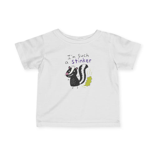 Infant Fine Jersey Tee, stinker funny pun t-shirt
