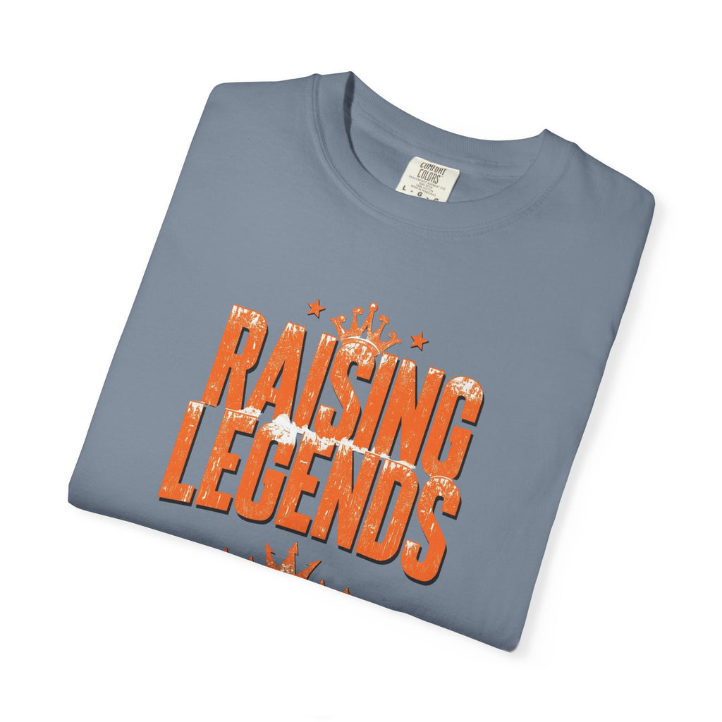 Unisex Garment-Dyed T-shirt, Raising Legends Mom Shirt, Boy Mom Shirt, Strong Mom Gift