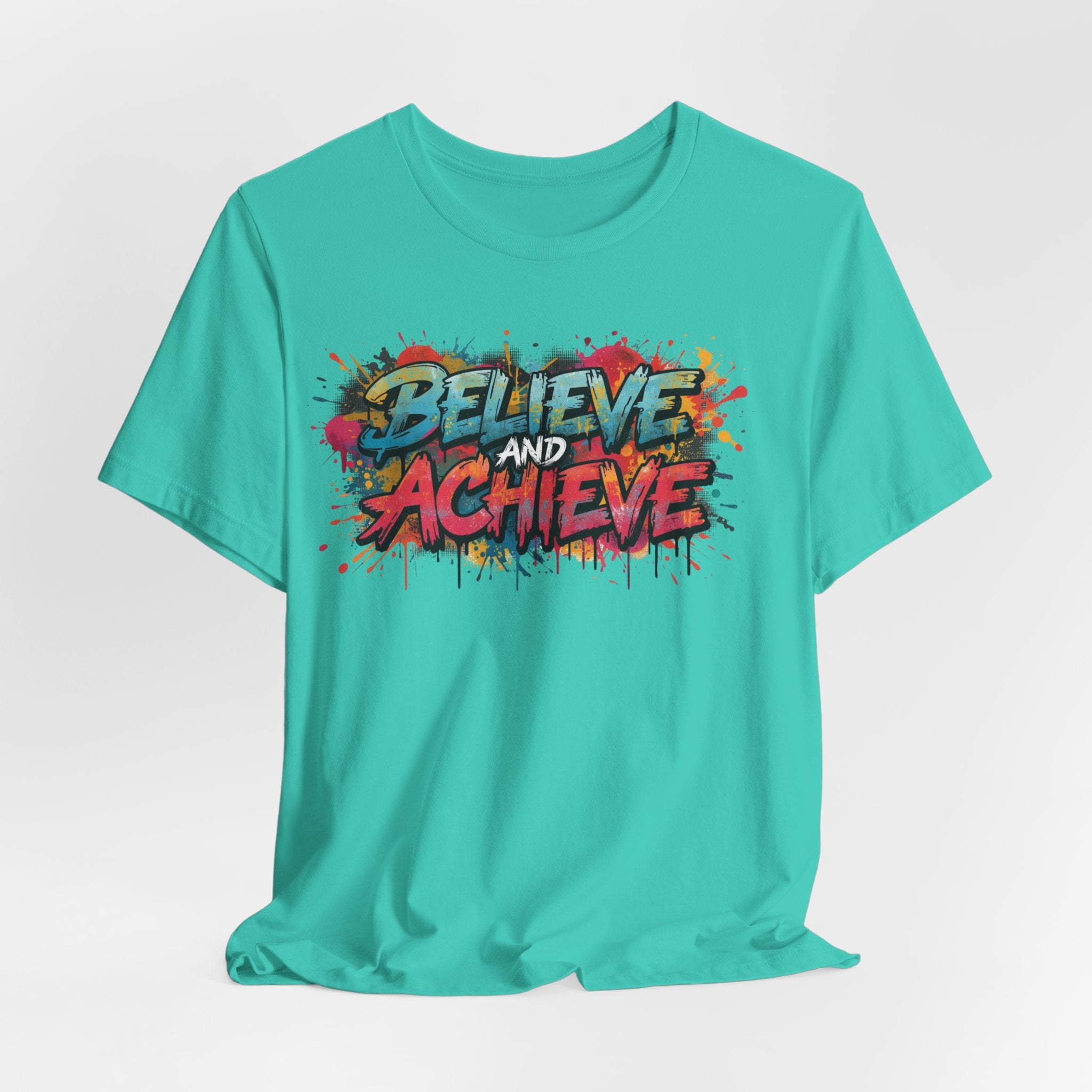 Unisex Jersey Short Sleeve Tee Believe and Achieve