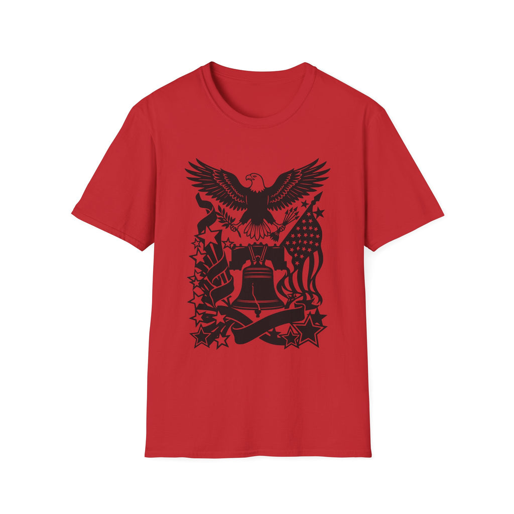 Unisex Softstyle T-Shirt,USA 250 One Nation Infinite Freedom Shirt, America 250th Anniversary Tee, Patriotic USA T-Shirt