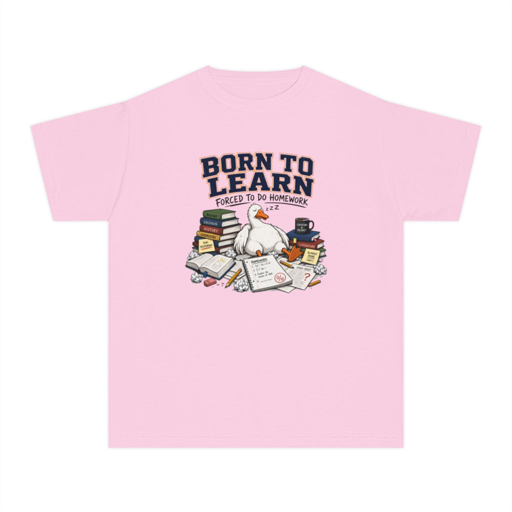 youth shirt ,born to learn shirt